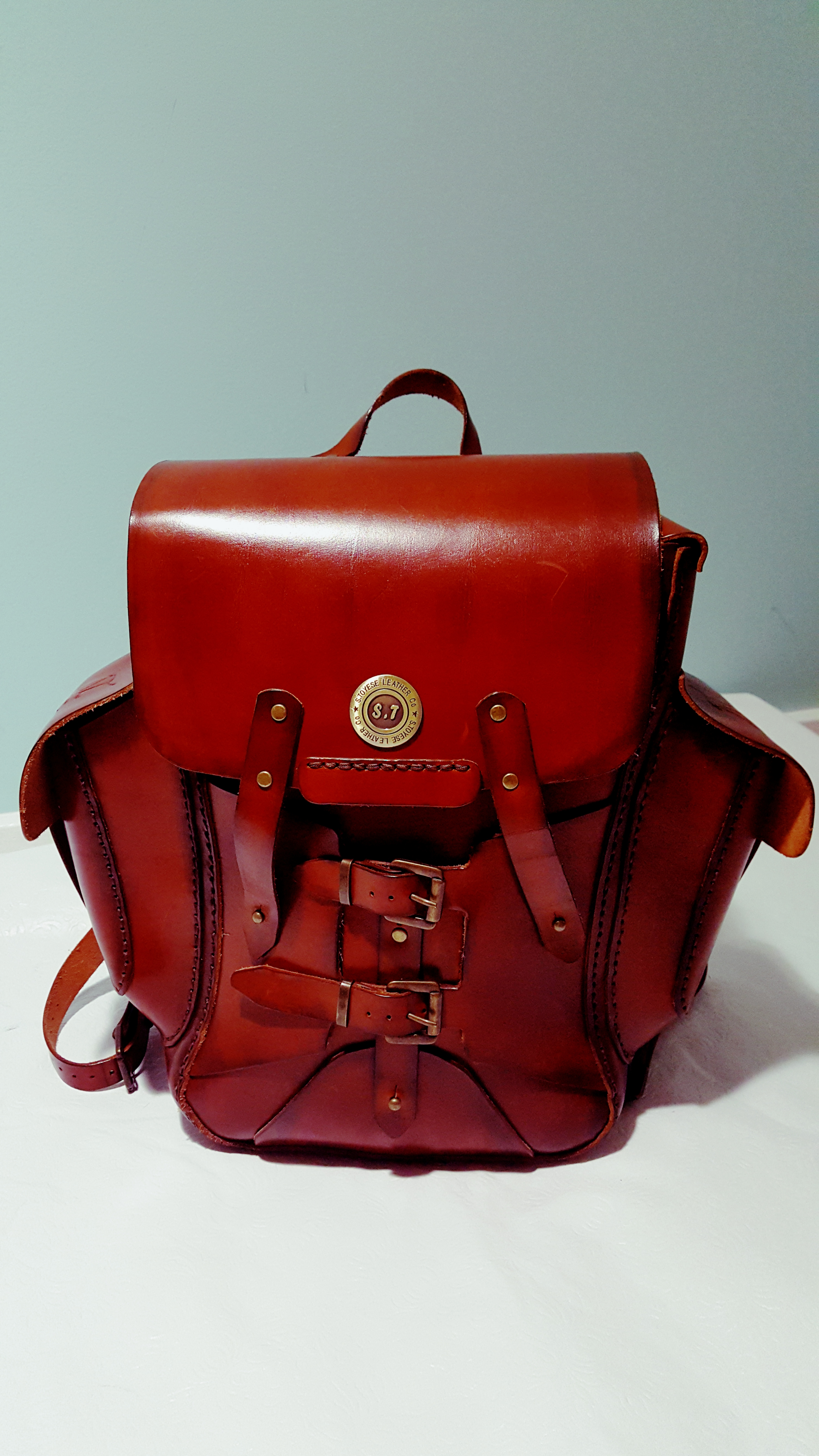 S.TOYESE UNISEX RED BACKPACK