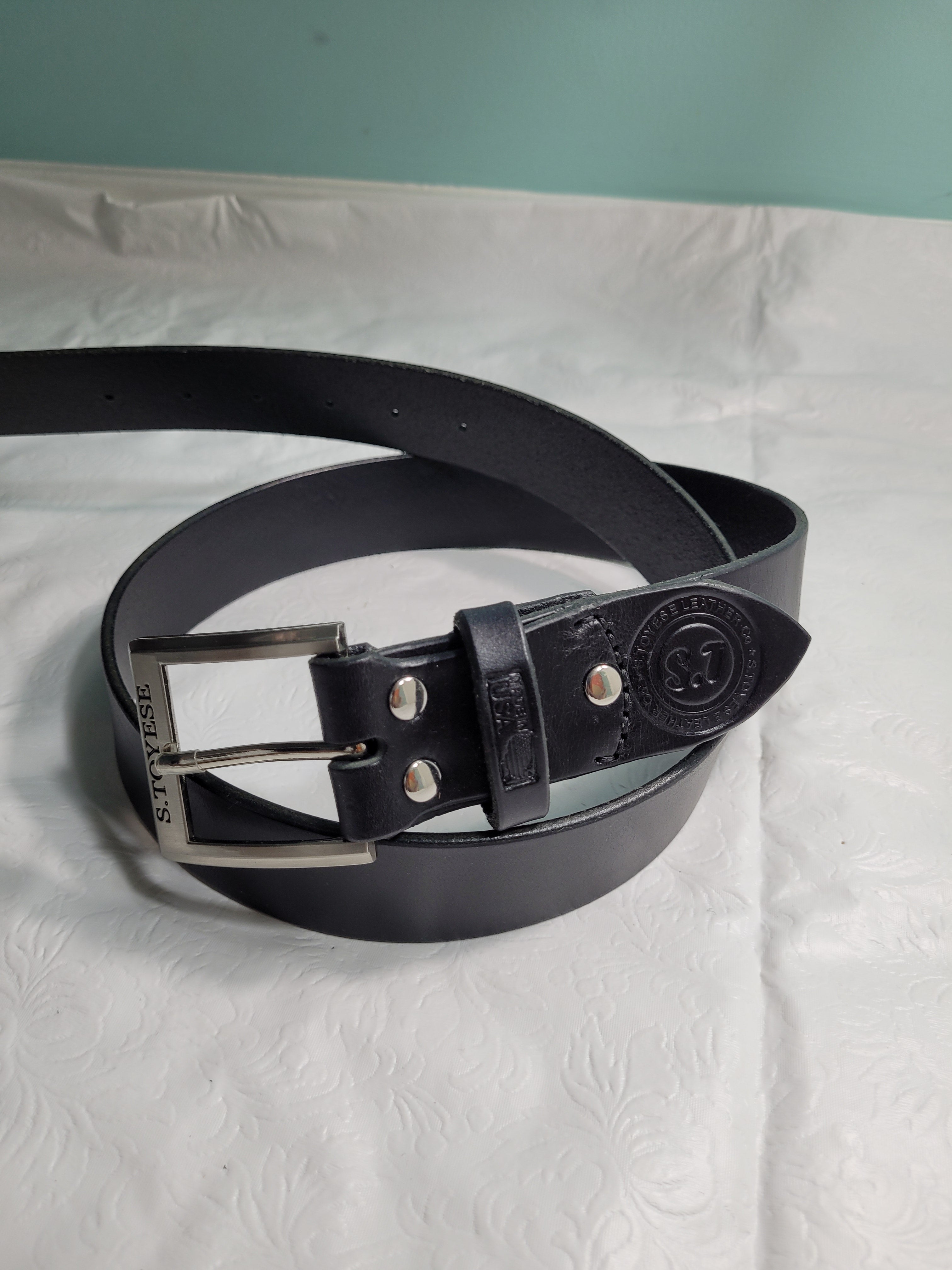 S.TOYESE LEATHER BELT