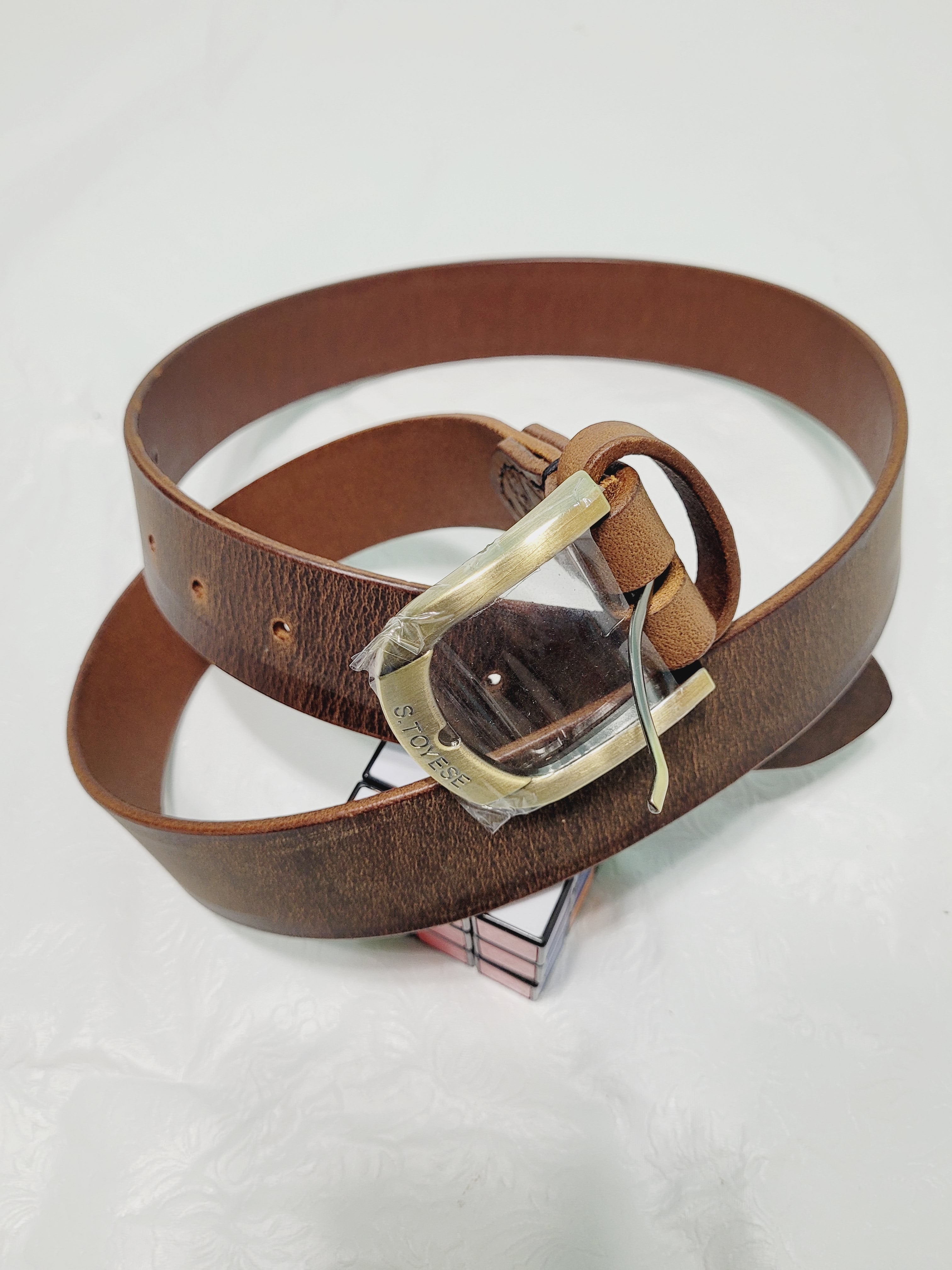 S.TOYESE LEATHER BELT