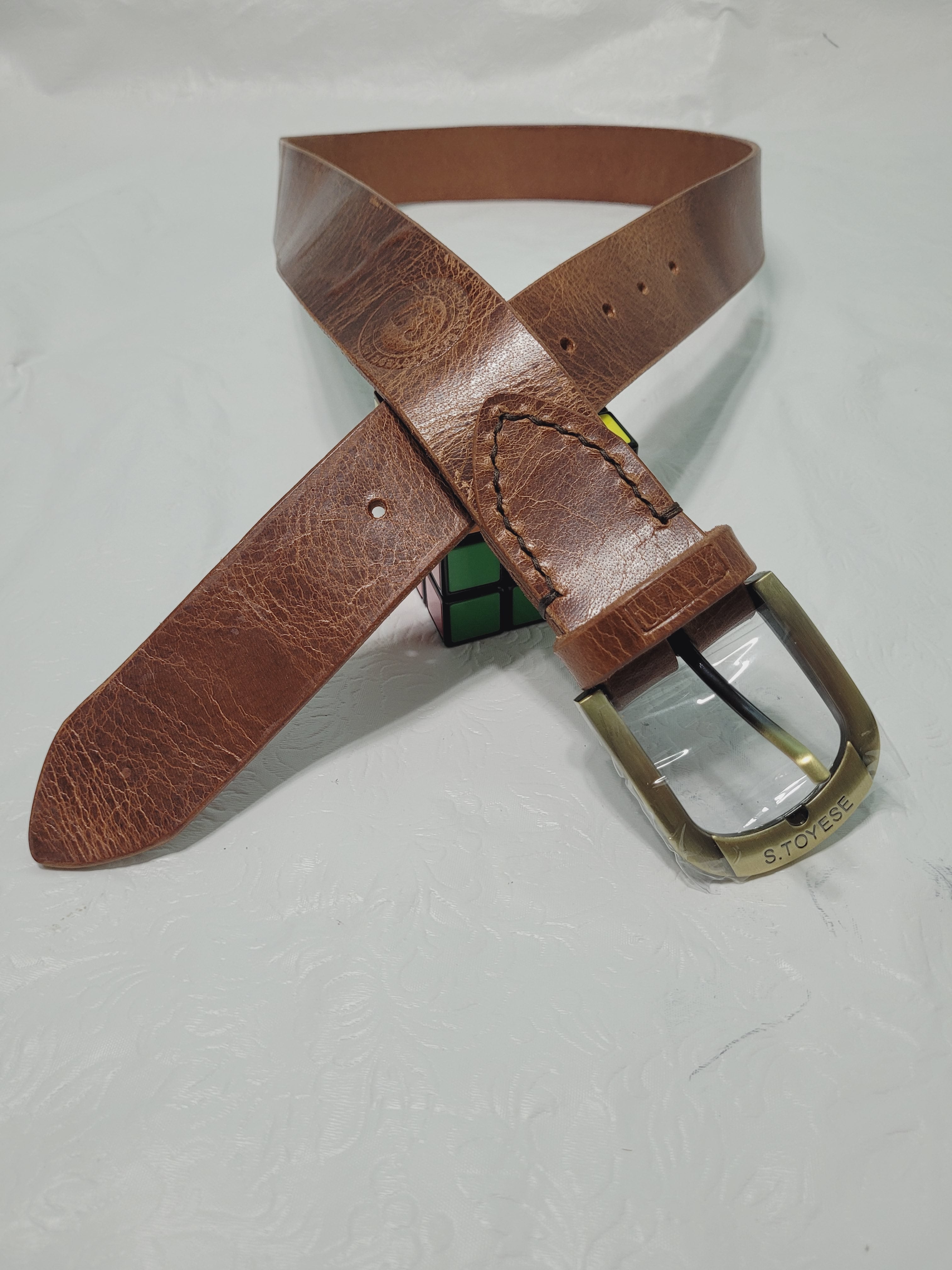 S.TOYESE LEATHER BELT