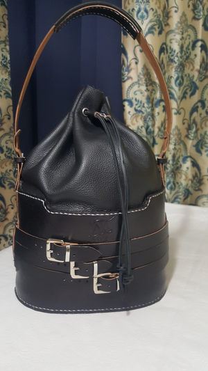 S.TOYESE BUCKET BAG - BLACK