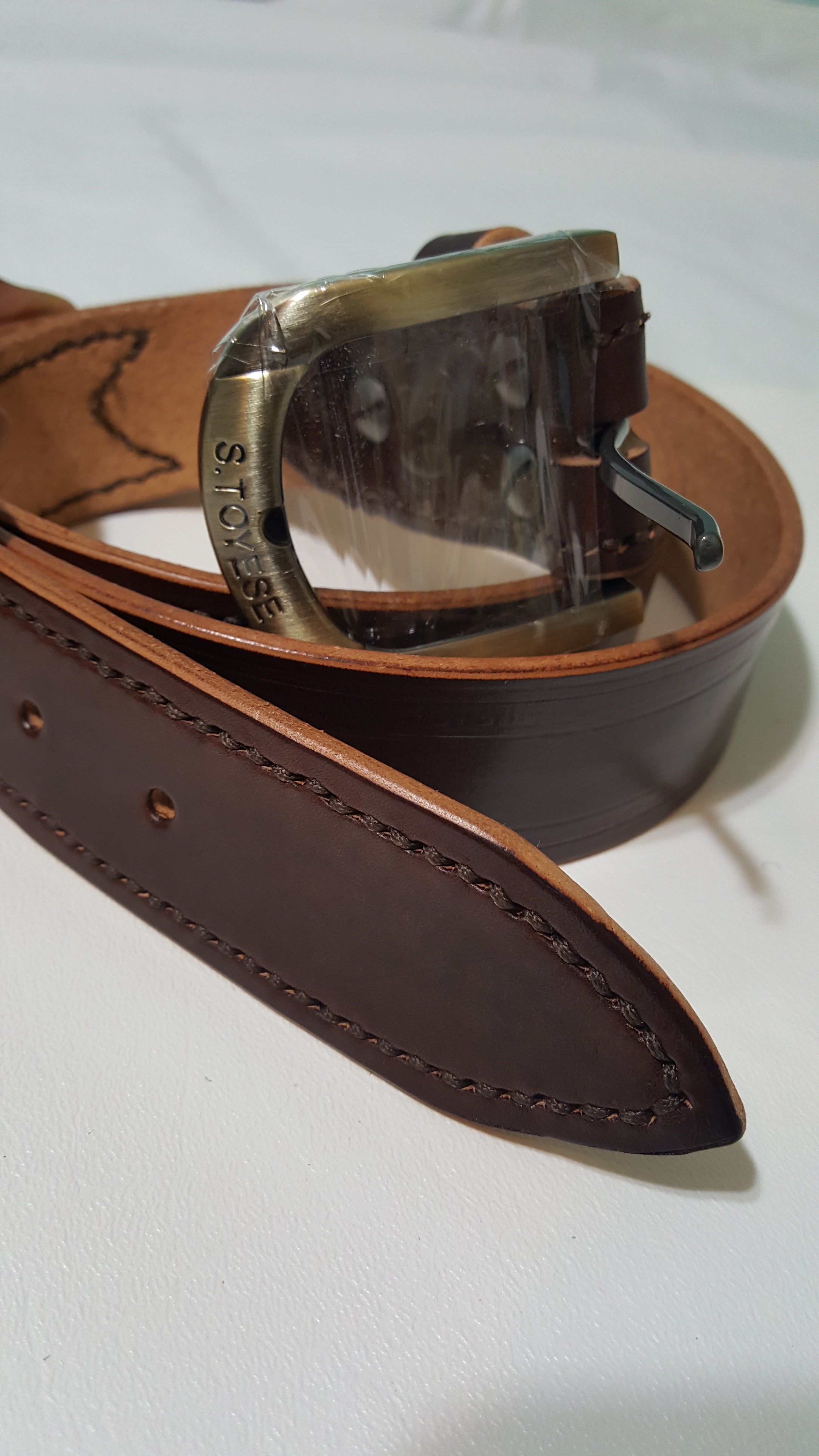 S.TOYESE LEATHER BELT