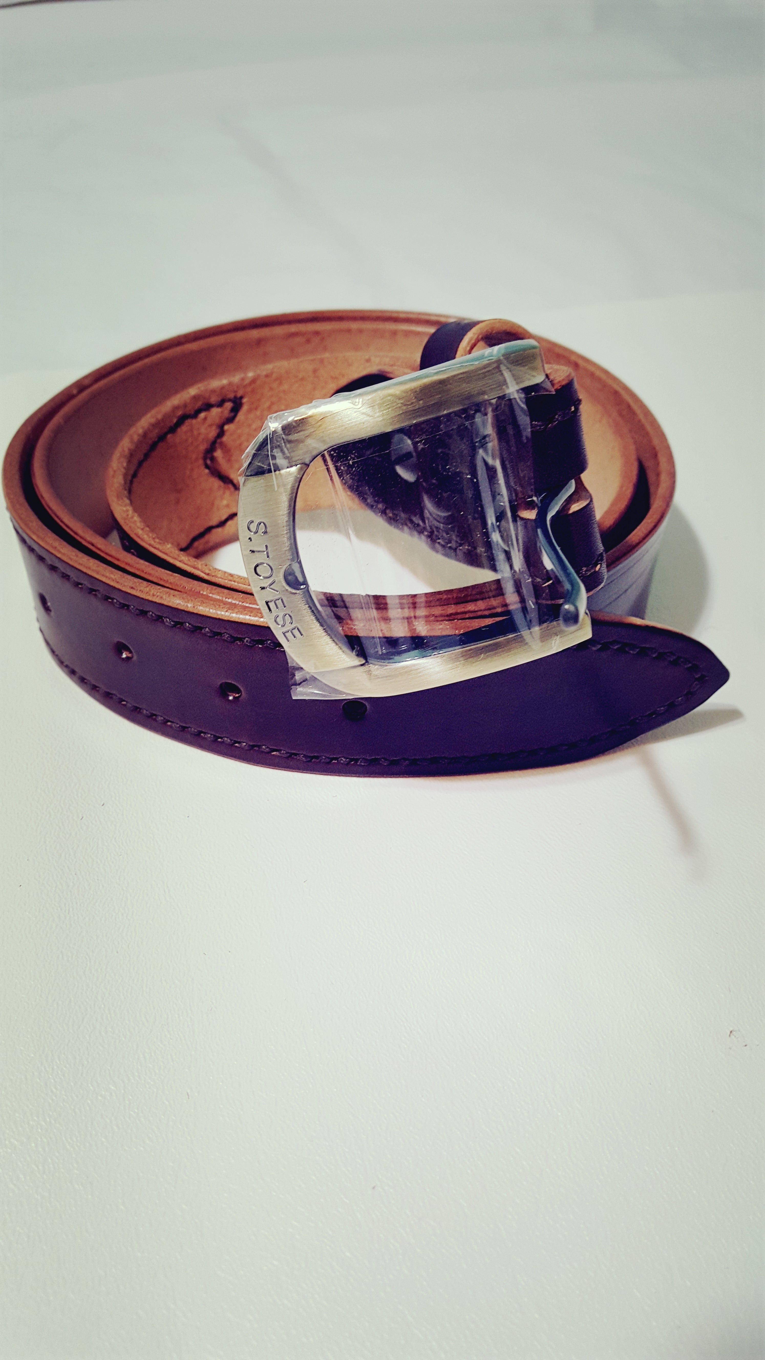 S.TOYESE LEATHER BELT