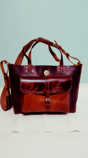 S.TOYESE LEATHER TOTE