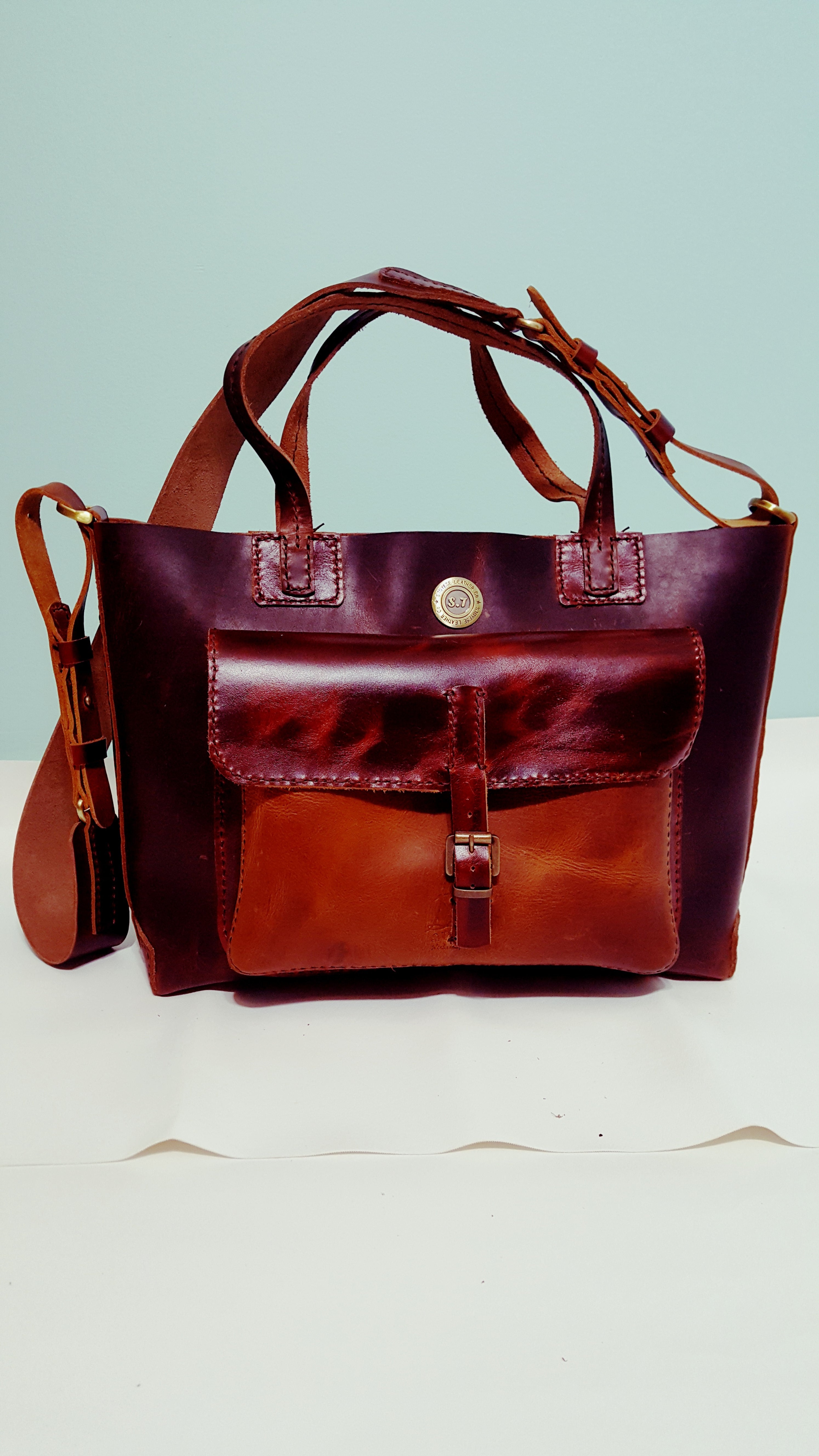 S.TOYESE LEATHER TOTE