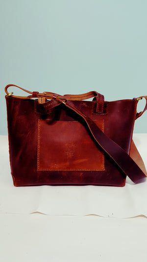 S.TOYESE LEATHER TOTE