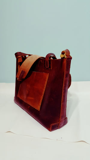 S.TOYESE LEATHER TOTE